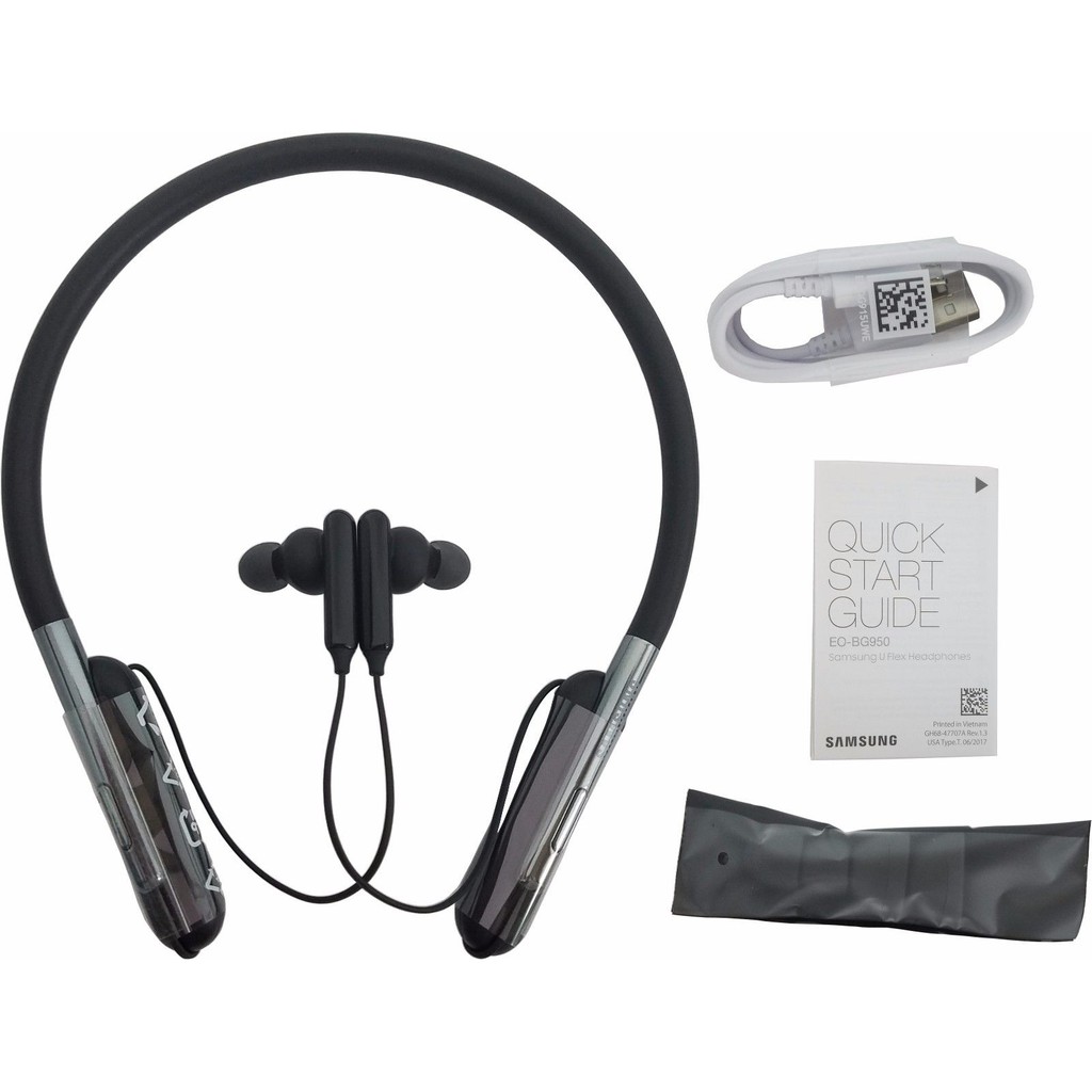 Samsung U Flex Bluetooth Headphones Stereo Music Neckband Headset Eo Bg950 Shopee Singapore