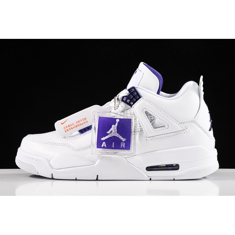 jordan 4s white and silver