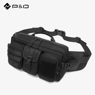 P&D Waist Bag Men Pouch Waistpack  Fashion Outdoor Chest Bags Male Water Resistant Belt Pack Crossbody Bag Large #0