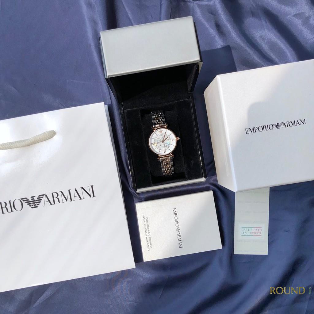armani watches ar1926 two tone stainless steel ladies watch