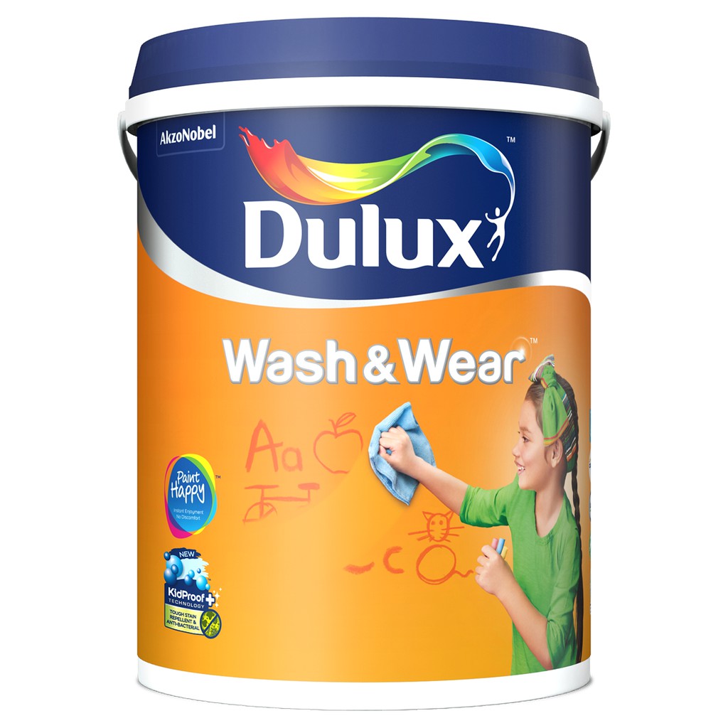 Dulux Paint Wash and Wear Emulsion Paint 5L Washable *Free Shipping