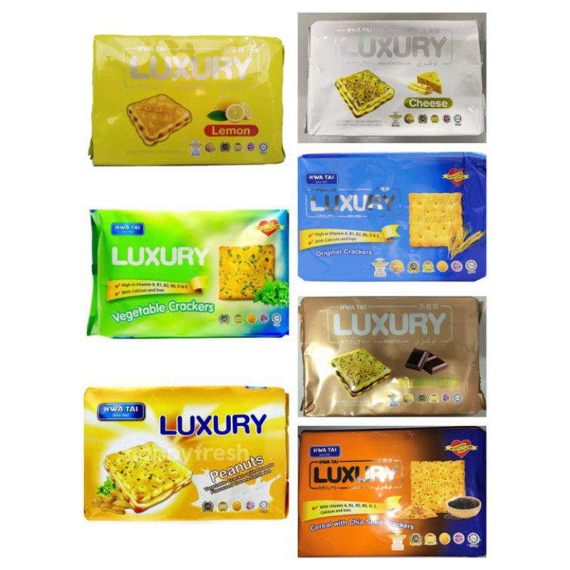 222g Hwa Tai Luxury Cracker Biscuit 7 Flavours Shopee Singapore