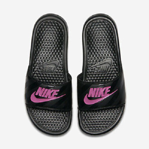 pink nike slippers