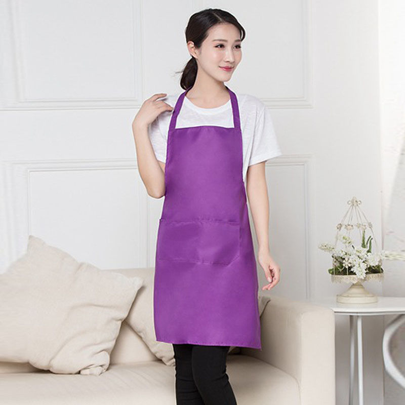 M&S&W Women Kitchen Apron with Pockets and Extra Long Ties Cute Apron for Cooking 