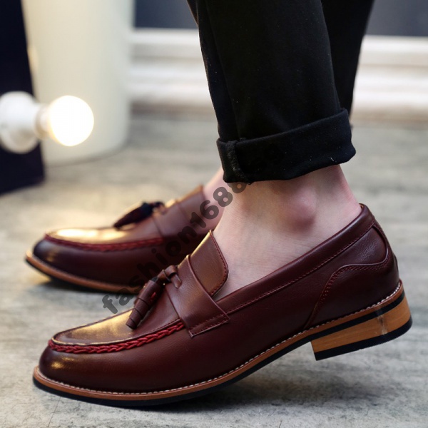 Ready stock Men's Slip-on Shoes Leather Tassel Business Loafer Oxford Shoes Formal Shoes JPCI