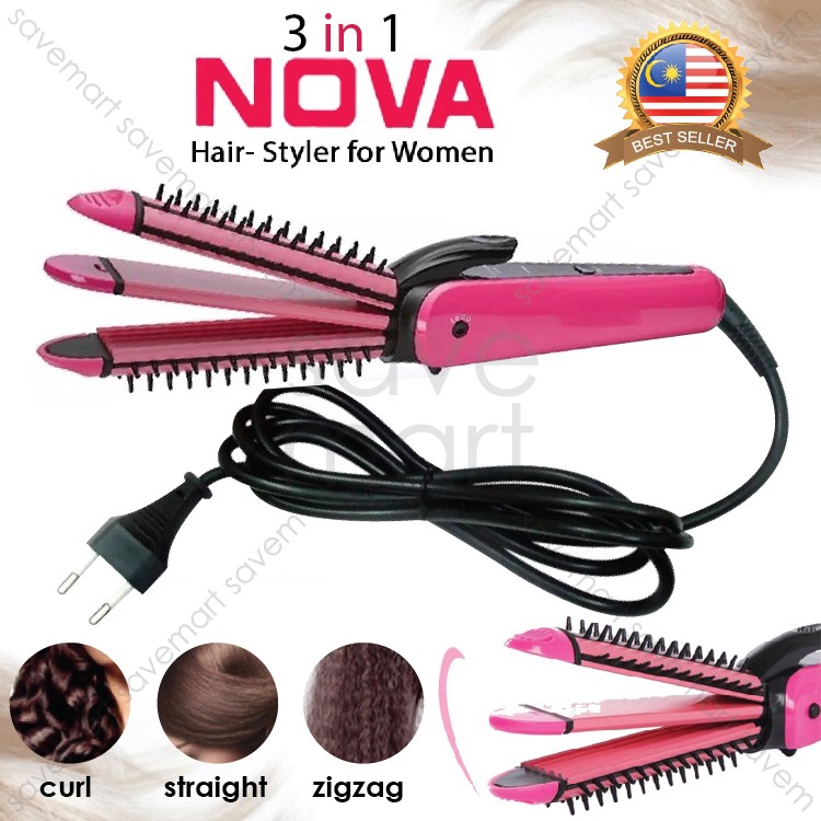 nova 3 in 1 straightener