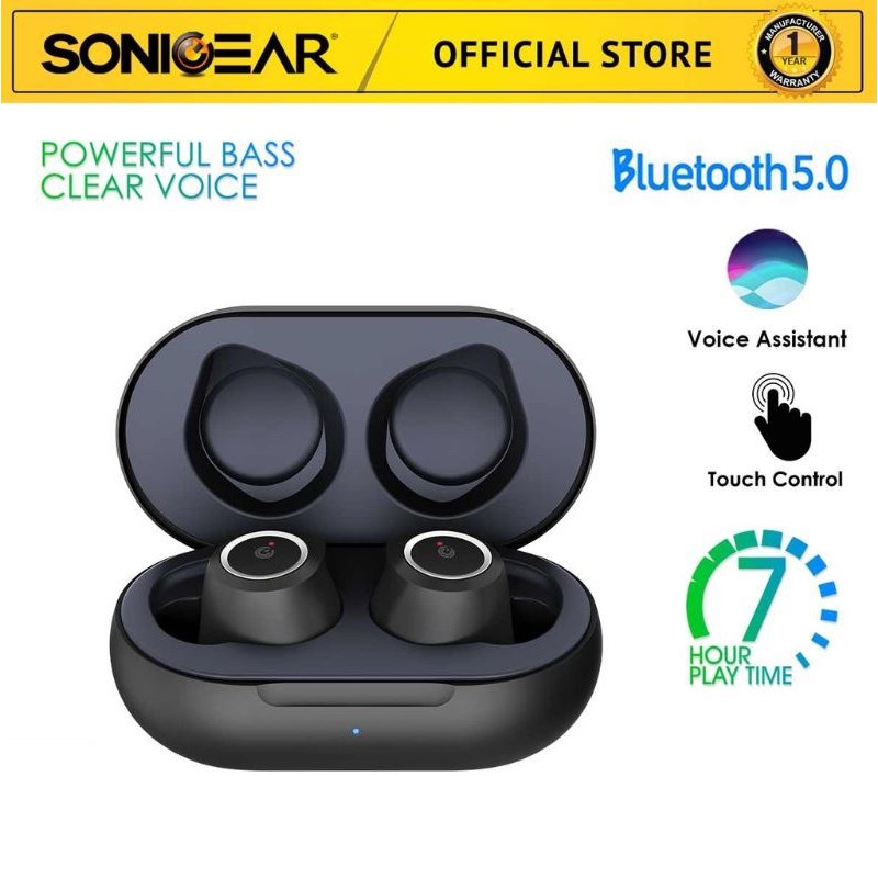 SonicGear Earpump TWS 2 Bluetooth 5.0 Earbuds True Wireless Stereo with ...