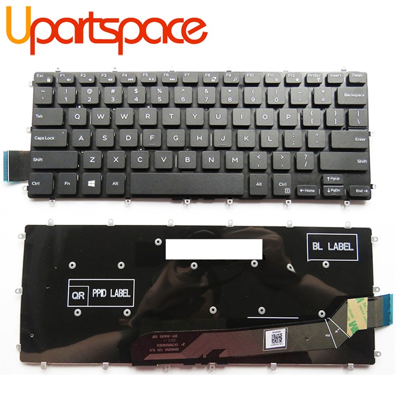 Upartspace New Us Laptop Keyboard For Dell Inspiron 13 5368 13 5378 13 7368 14 5468 Shopee Singapore