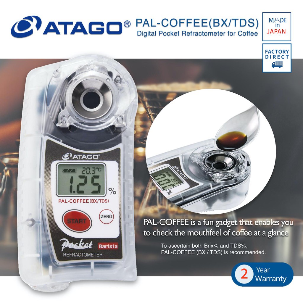 ATAGO PAL-COFFEE(BX/TDS) Digital Pocket Refractometer for Coffee Atago