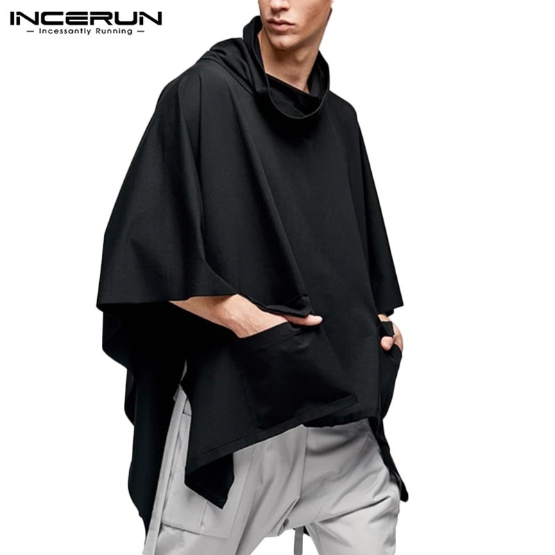 INCERUN Men Stylish Batwing Sleeve 