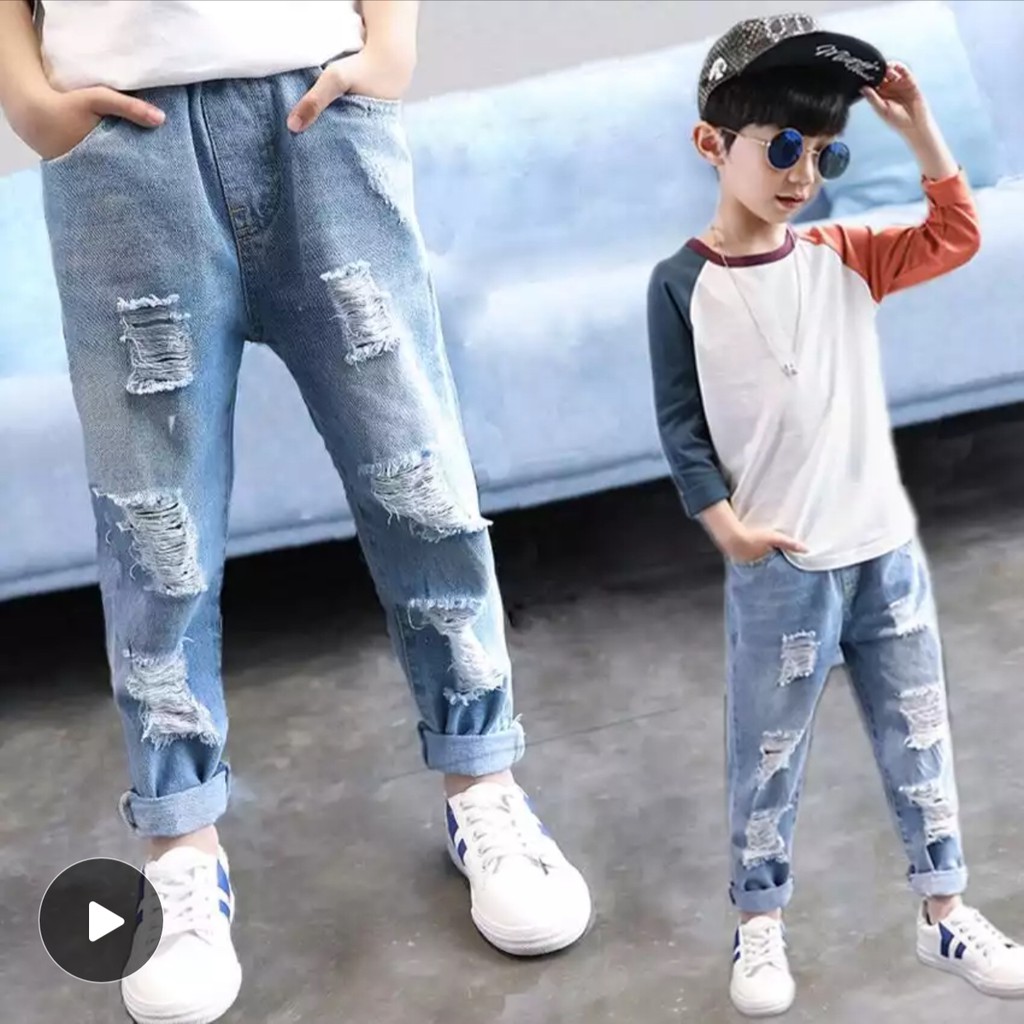 Модные подростковые джинсы для мальчиков
