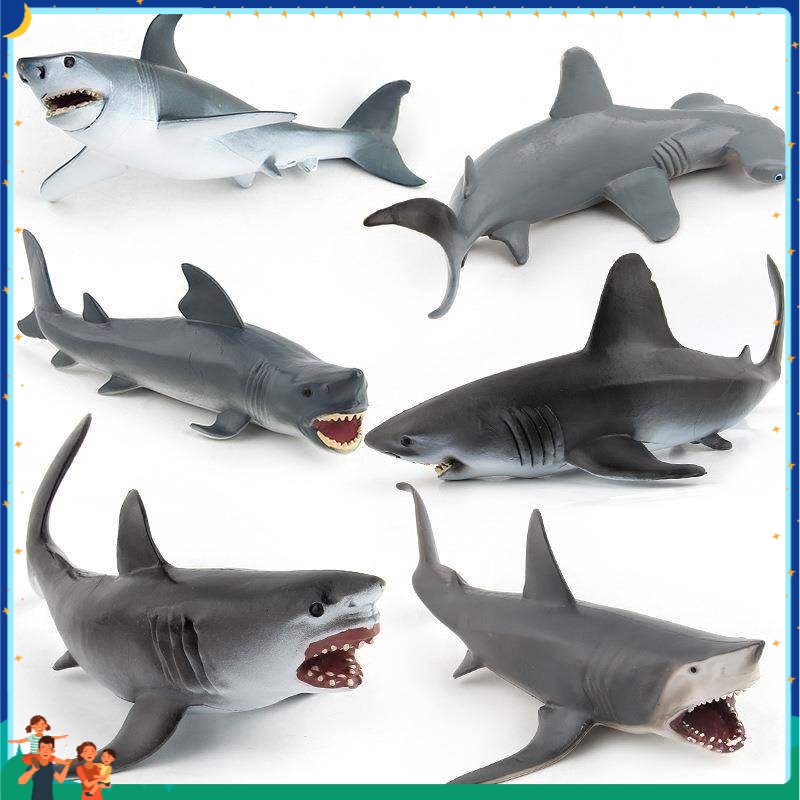 Realistic Shark Shaped Baby Toys Realistic Motion Simulation Animal Model Or Whale Toy Shopee Singapore