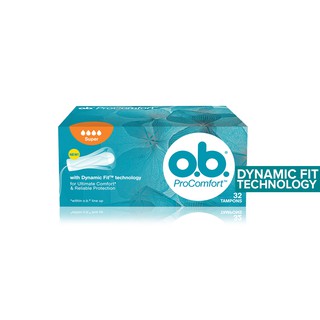 Image of o.b. ProComfort SilkTouch Super Tampons, 32pcs