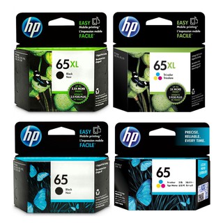 HP 65 & HP 65XL | BLACK / COLOR ORIGINAL INK CARTRIDGE | DESKJET 2620 / 2621 / 2622 / 2623 / 3720 / 37