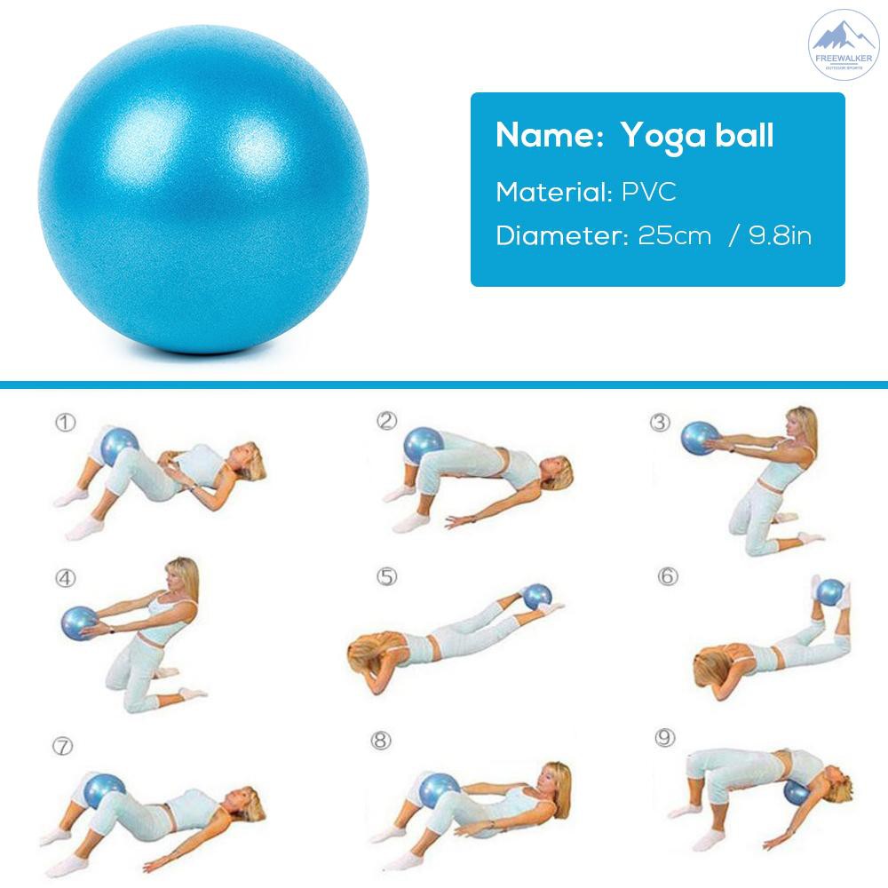 25cm Yoga Ball Anti-burst Thick Stability Ball Mini Pilates Barre Physical S9B3 