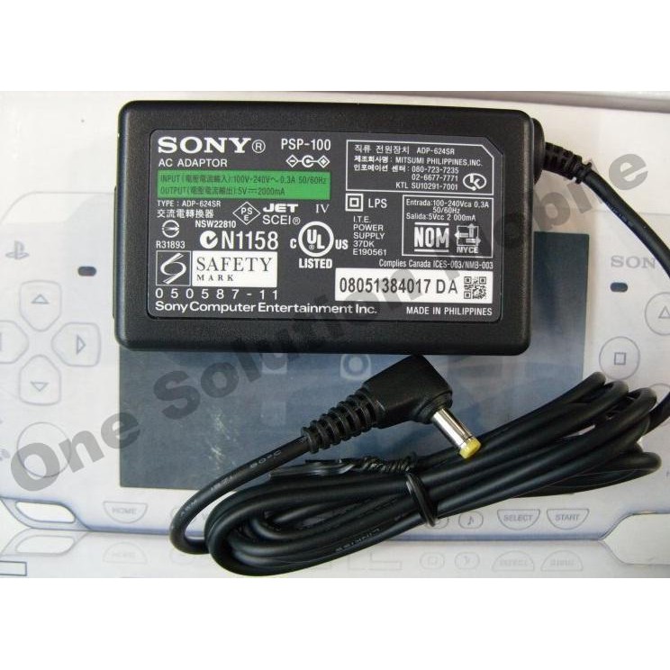 SONY PSP 1000 2000 3000 E1000 PSP1000 PSP2000 PSP3000 AC Adaptor Travel