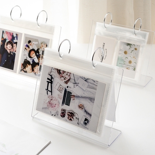 Desktop Standing Photocard Binder Mini Polaroid Photo Album,Display Desk Calendar 3-Inch Album, Small Card Collection