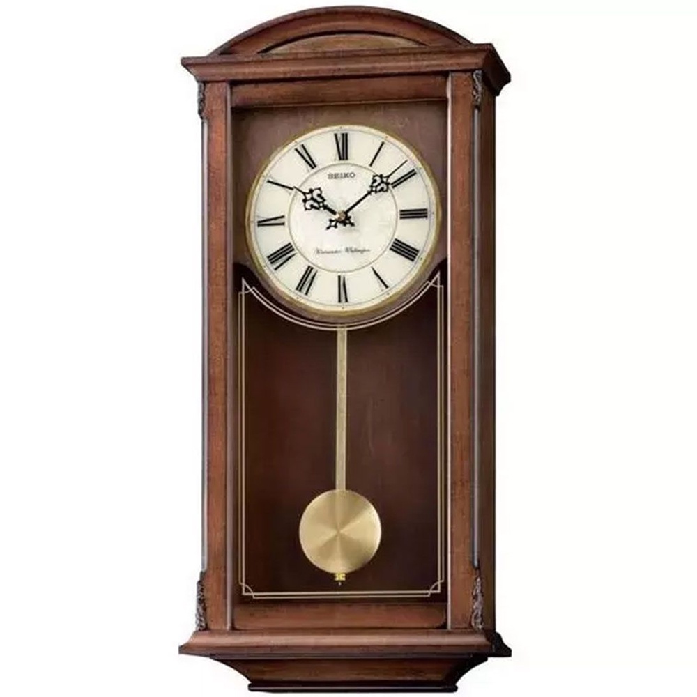 SEIKO Wooden Westminster Whittington Chime Pendulum Wall Clock QXH030B   1f016808fea94bb2088f96da965833f0