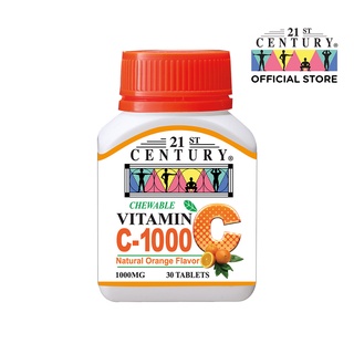 Image of 21st Century Vitamin C-1000 Orange (Chewable) (30 Vegetarian Tablets)