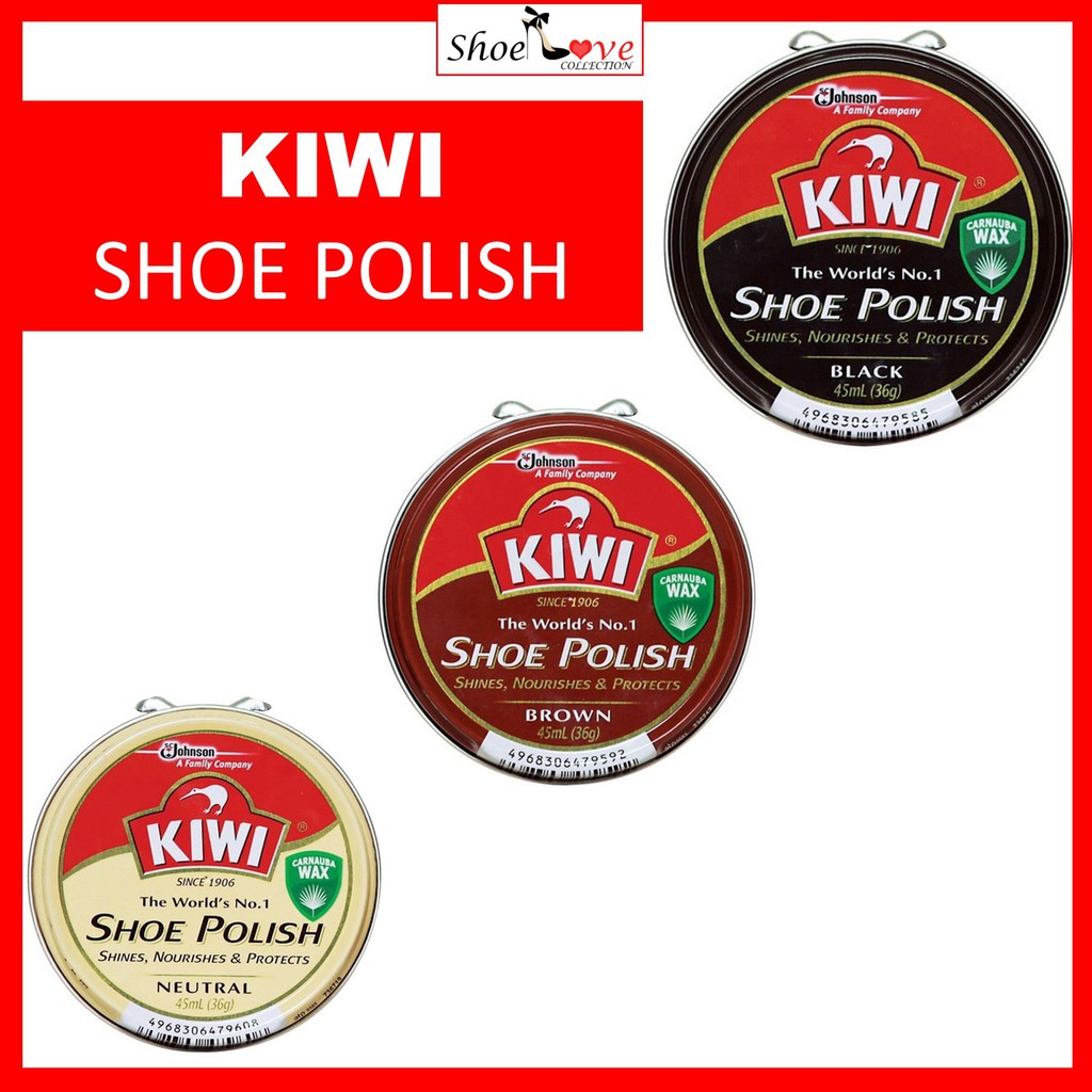 Shop Malaysia Ready Stock Pengilat Kasut Kiwi Johnson Shoe Polish Paste Black Brown Neutral Shopee Singapore
