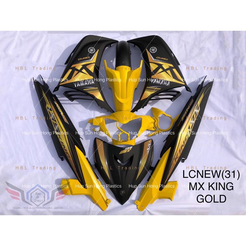 Lc135 V2 V3 V4 V5 Body Cover Set Mx King Matt Gold Yellow 2021 Hbl Oem High Quality Shopee Singapore