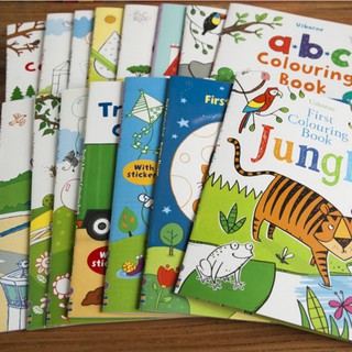 ⭐SG Stocks⭐ Usborne Colouring Books with Stickers