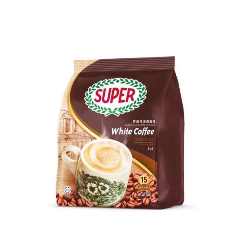 Super Charcoal Roasted White Coffee Classic 15 X 40g New Shopee Singapore