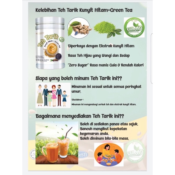 Biorich Teh Tarik Dgn Kunyit Hitam Shopee Singapore
