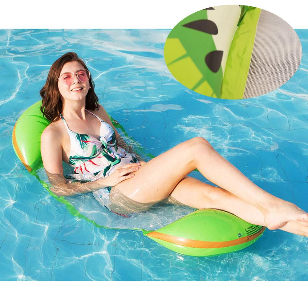 Inflatable Water Lounger Float Beach Swimming Pool Air Mattress Bed Raft