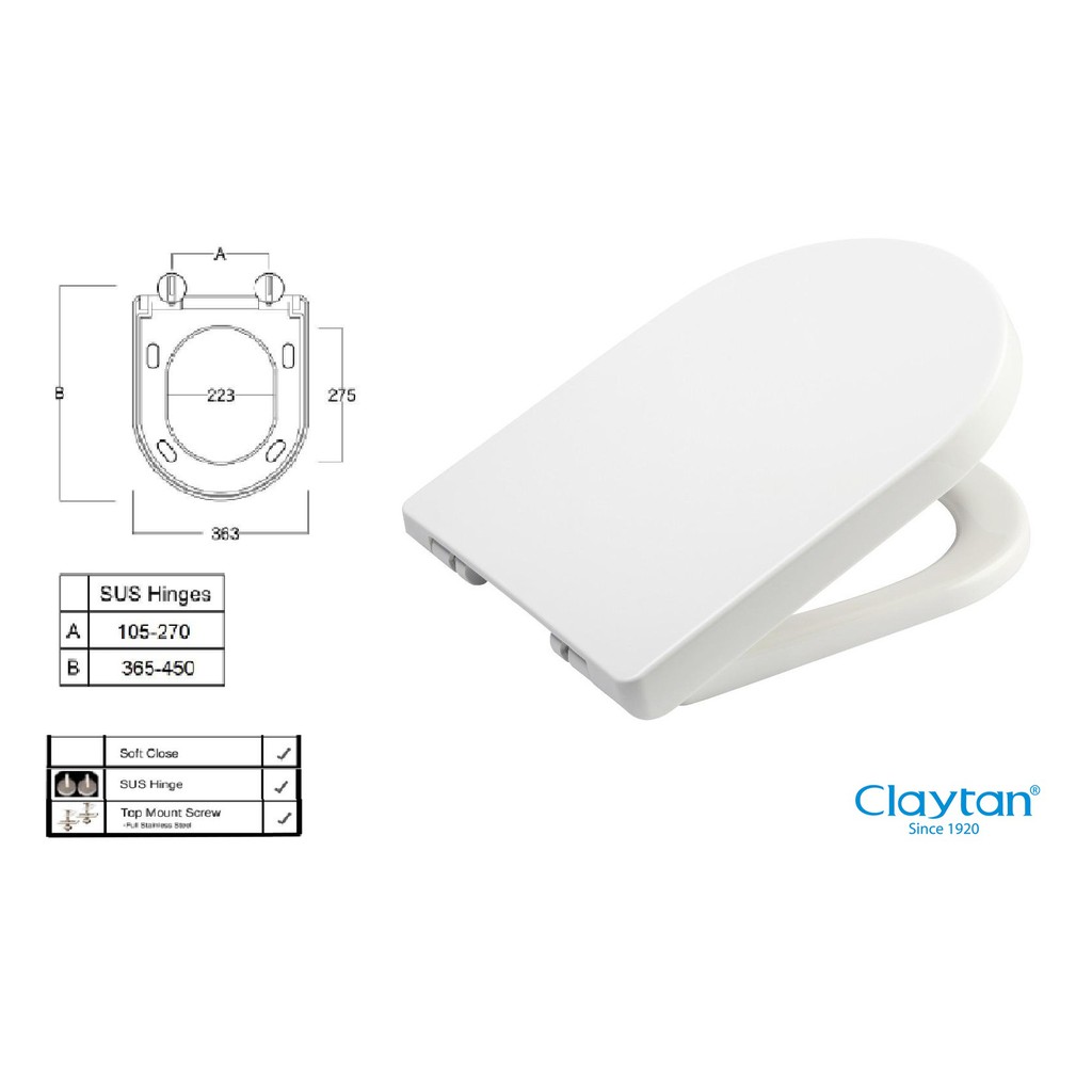 claytan toilet bowl accessories