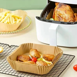 30/50/100 Sheets Square Disposable Paper Mats/ Air Fryer Non-Stick Paper Liner/ Multifunction Kitchen Waterproof Baking Pan #2