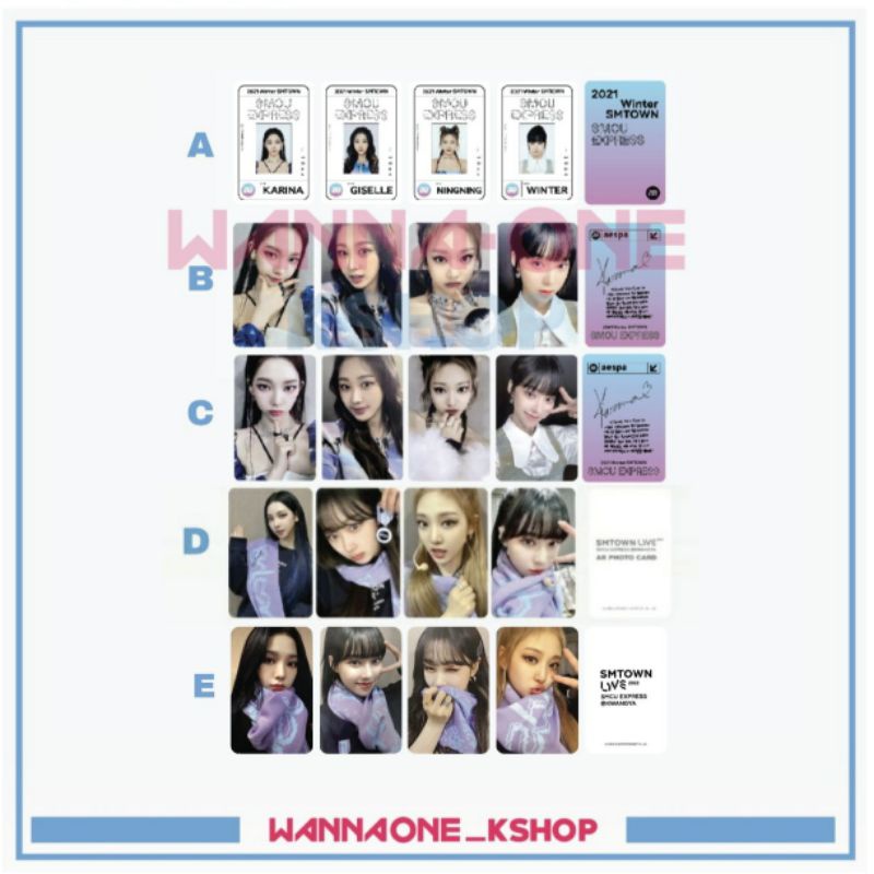 Aespa smcu karina winter ningning giselle id card photocard | Shopee Singapore Aespa smcu karina winter ningning giselle id card photocard | Shopee Singapore