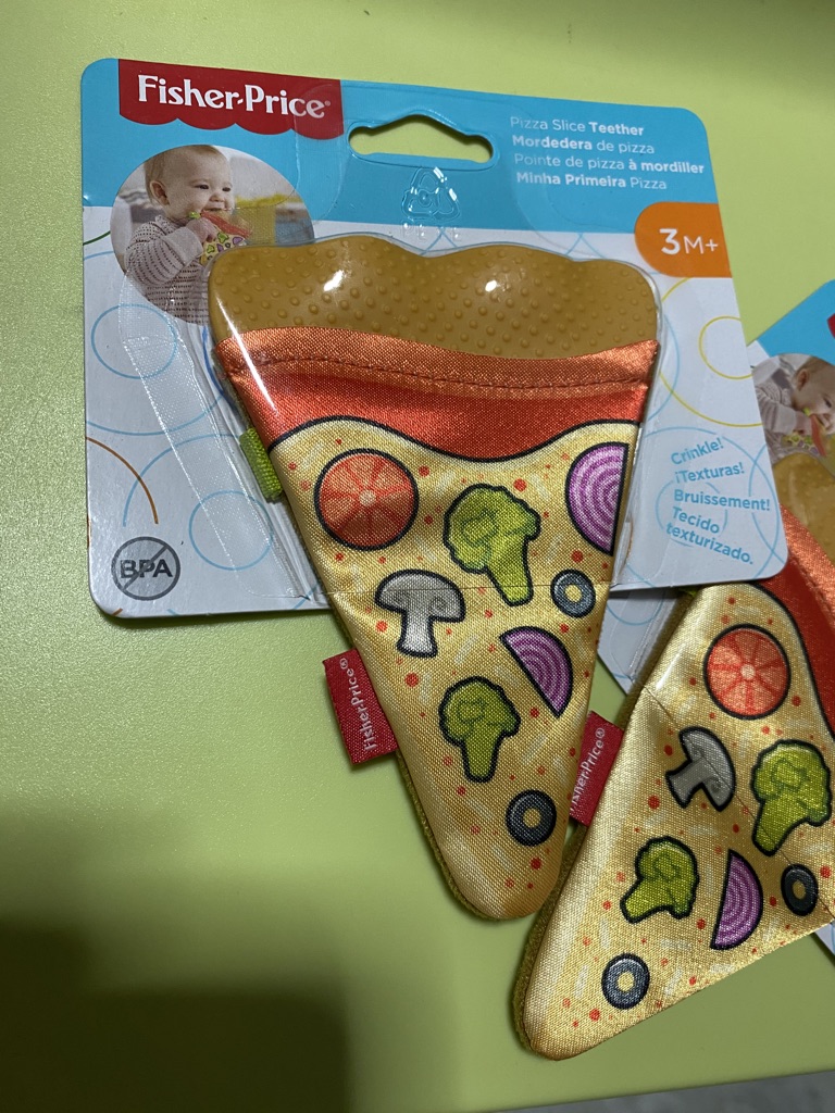 fisher price pizza slice teether
