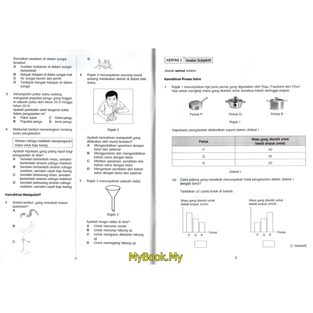 Myb Practice Book Practical Topikal Upsr Kssr 5 Science Bestari Coral Shopee Singapore