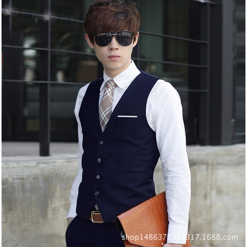 blue vest for men