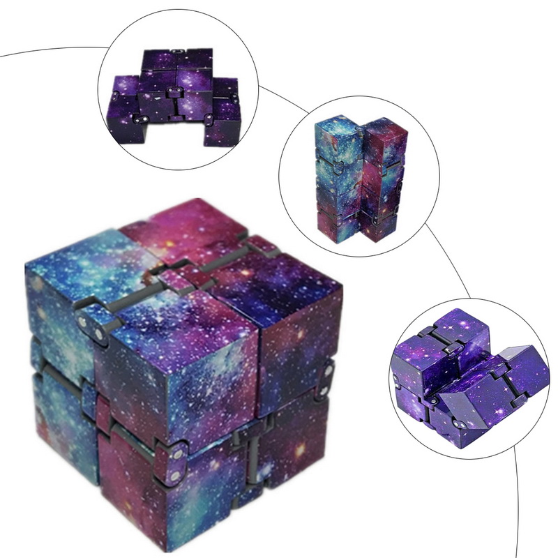 Many Colors New Magic Fidget Cube Infinite Cubes Sensory Stress Relief Decompression Cube Vinyl Desk Toy Macaron Toys Fidget For Kids Adults Shopee Singapore