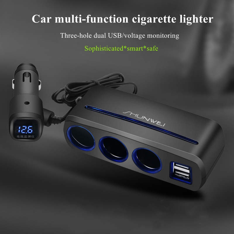[READY STOCK] Car Accessories USB Charger Adapter With Voltage Monitoring
