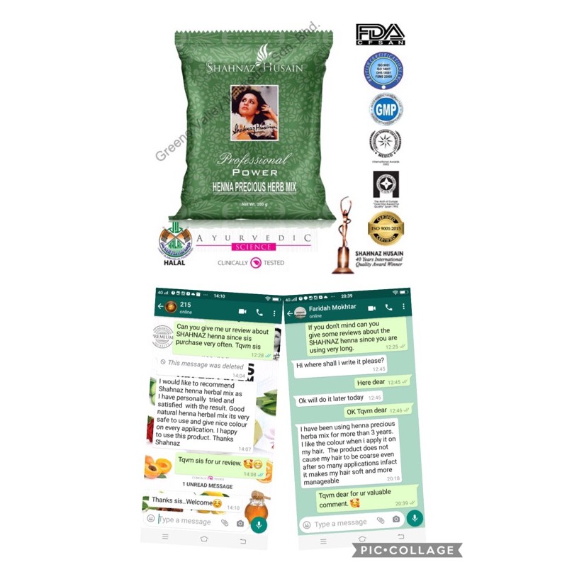 💥Ready Stock💥Shahnaz Husain 100% Pure Henna (inai rambut 💯 organic  Precious Herb Mix, 100gm | Shopee Singapore