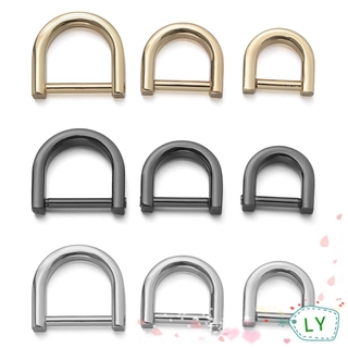 Image of LY DIY D Ring Buckle Belt Handle Open Screw Clasp Detachable Bag Strap Accessories Metal