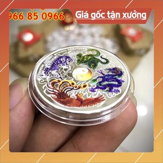 Four Linh Long Lan Quy Phung Feng Shui Lucky Coin