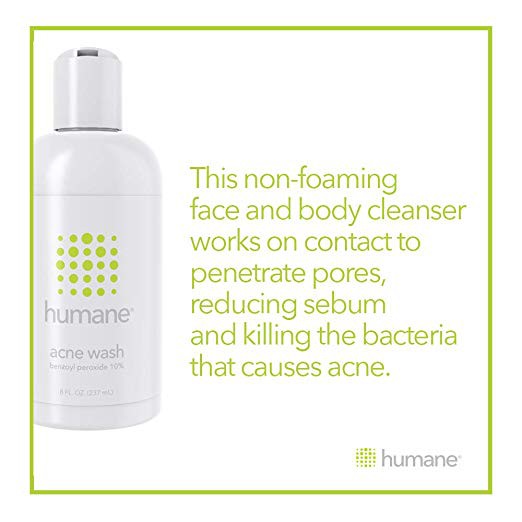humane face & body acne wash