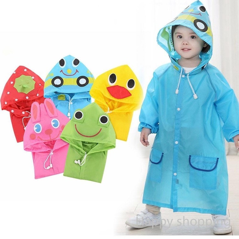 Kids Raincoat Children Waterproof Rainwear Rainsuit Waterproof Animal Rain Coat Student Poncho 