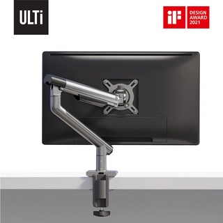 ULTi Flex Premium Monitor Arm, Height Adjustable Mechanical Spring Monitor Desk Mount Stand, Universal VESA Mount