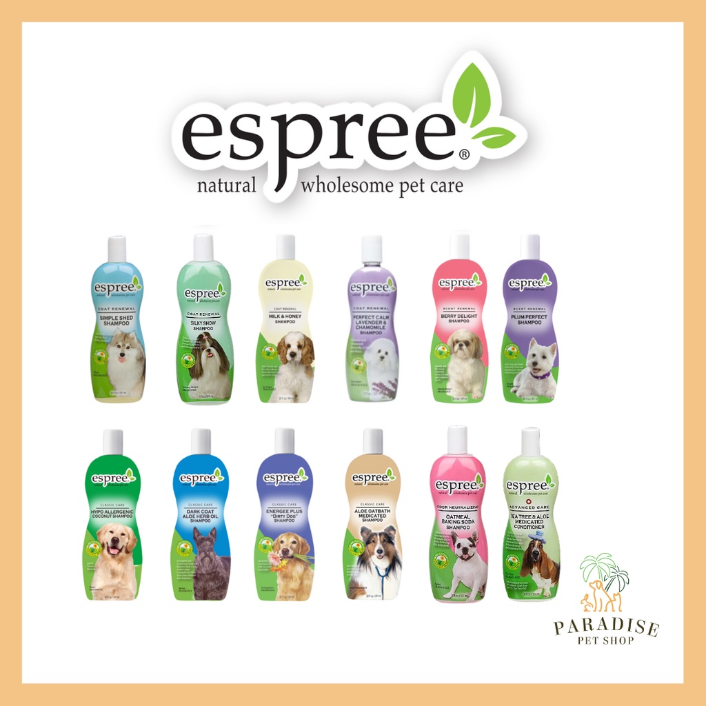 BUY 1 GET 1 FREE Espree Dog Shampoo and Conditioner (355ml) Shopee
