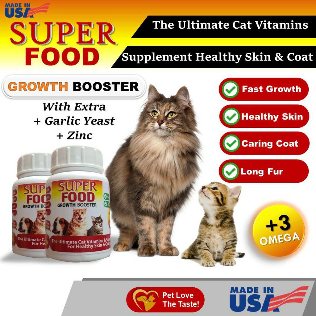 Superfood Growth Booster ubat Kucing Dog  Shopee Singapore