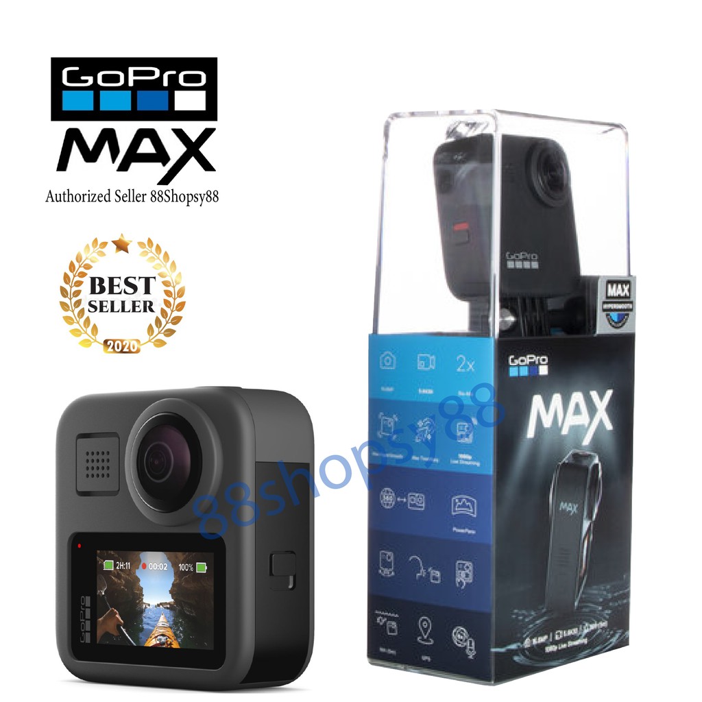 Gopro Max 360 Hero Max 5 6k Video Waterproof Action Camera Hypersmooth Stabilization With Widest Max Superview 64gb Shopee Singapore