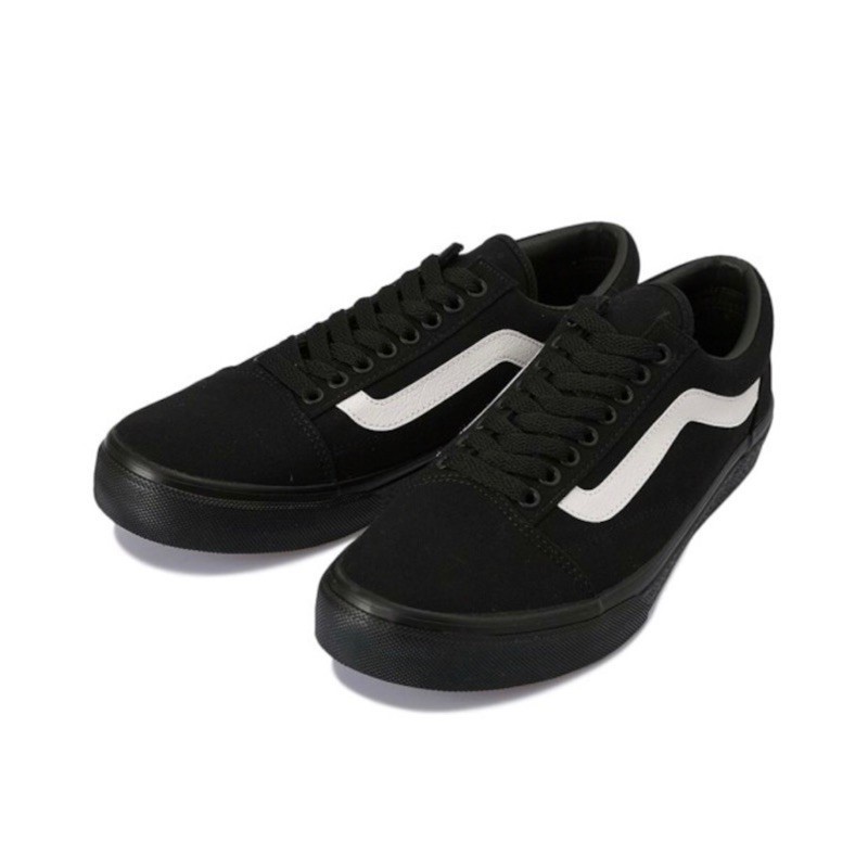 white vans with black line