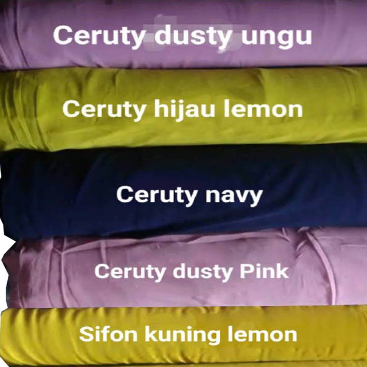 Premium Ceruti Fabric Meter / Ceruty Fabric For Robe Hijab