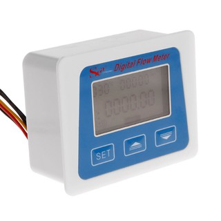 Digital Flow Meter Water Flowmeter Temperature Time Record with G1/2 Flow sensor #0