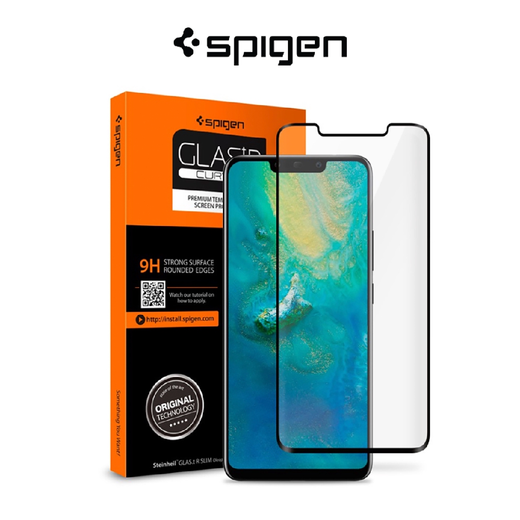 Spigen Huawei Mate 20 Pro GLAS.tR Curved Screen Protector